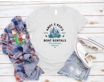 andy and red's boat rentals t shirt