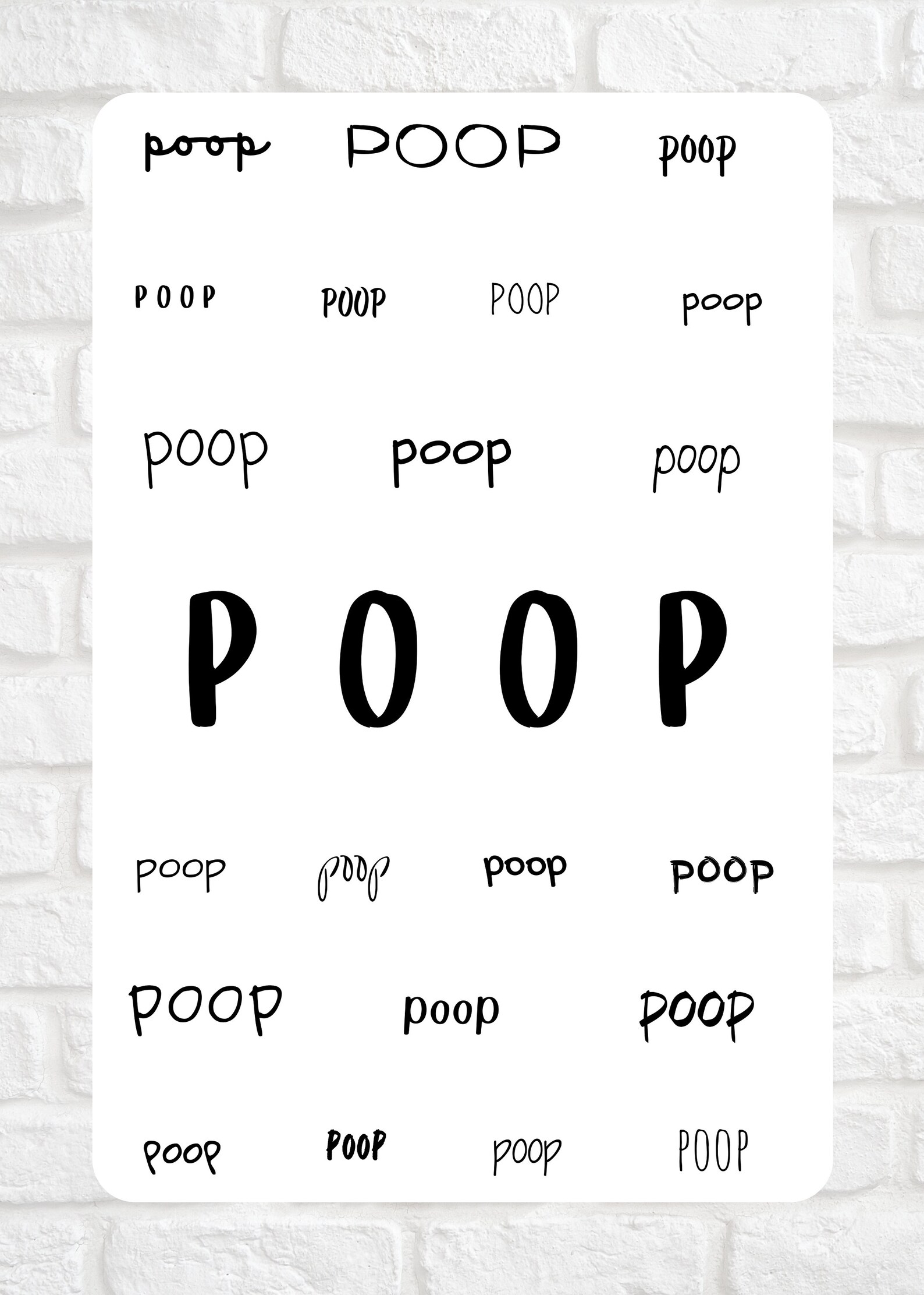 Fancy Poop planner stickers funny whimsy adult humor stickers Etsy