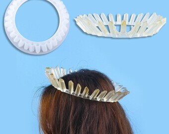 Crown of crystal resin mold