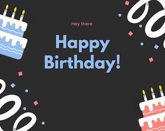 Digital Happy Birthday Card