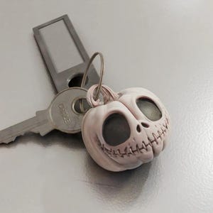 Customizable Jack O Lantern Skull For Halloween Optional Lamp Candy Jar Version or Key Chain