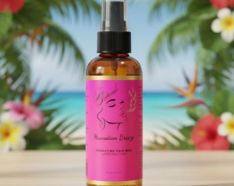 Spray idratante per capelli con acqua di riso e aloe