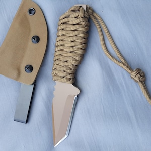 Tanto Paracord wrap handle 80crv3 knife