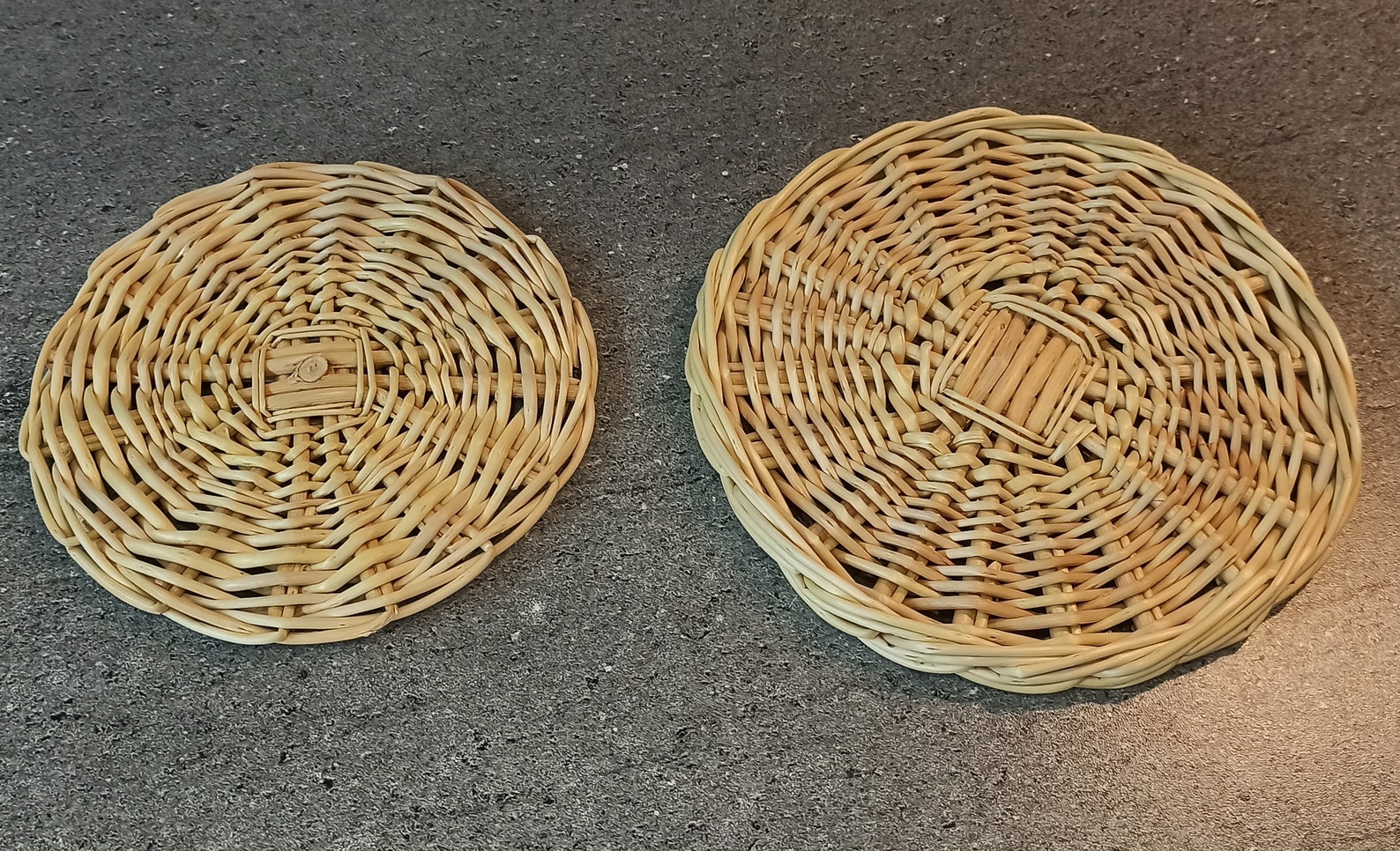 Wicker coasters from a vine. Wooden Coasters Kitchen Etsy