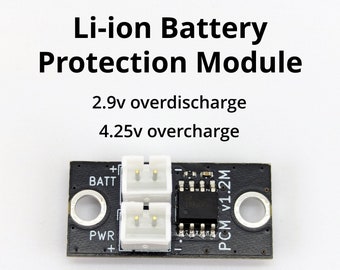 Li-ion Battery Protection Modules (PCM) and Cables - 2.9v (3v) Over Discharge Cutoff - For Lithium Ion Cell