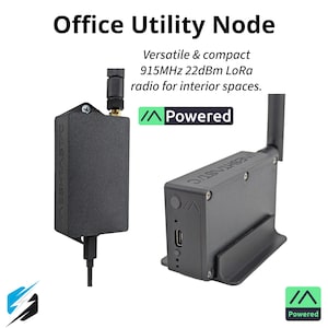Office Utility Node - Compact Meshtastic Off-Grid LoRa Radio with Battery Backup