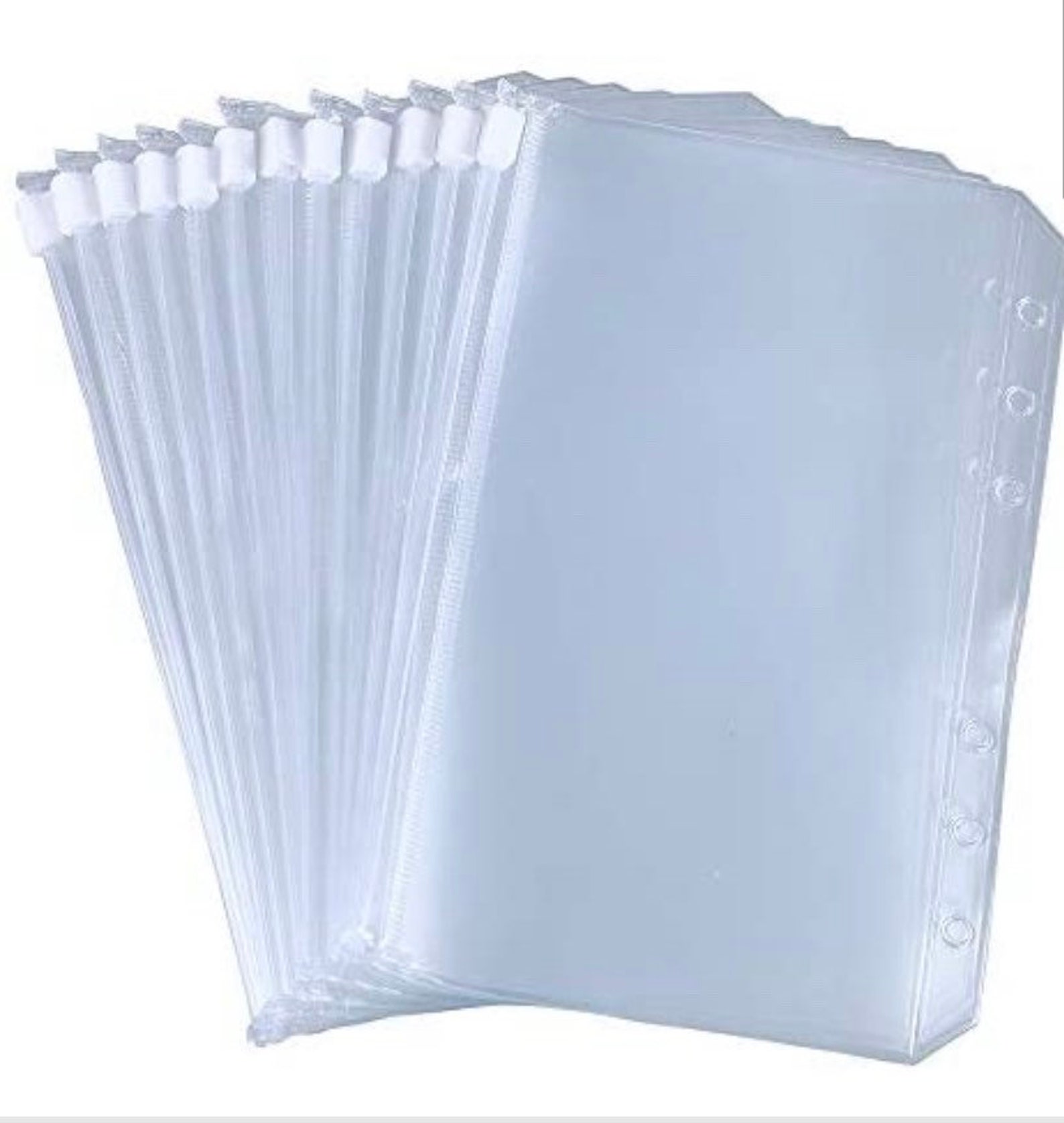 3 Pk A6 Clear Plain Cash Zipper Envelopes Budget Cash Etsy