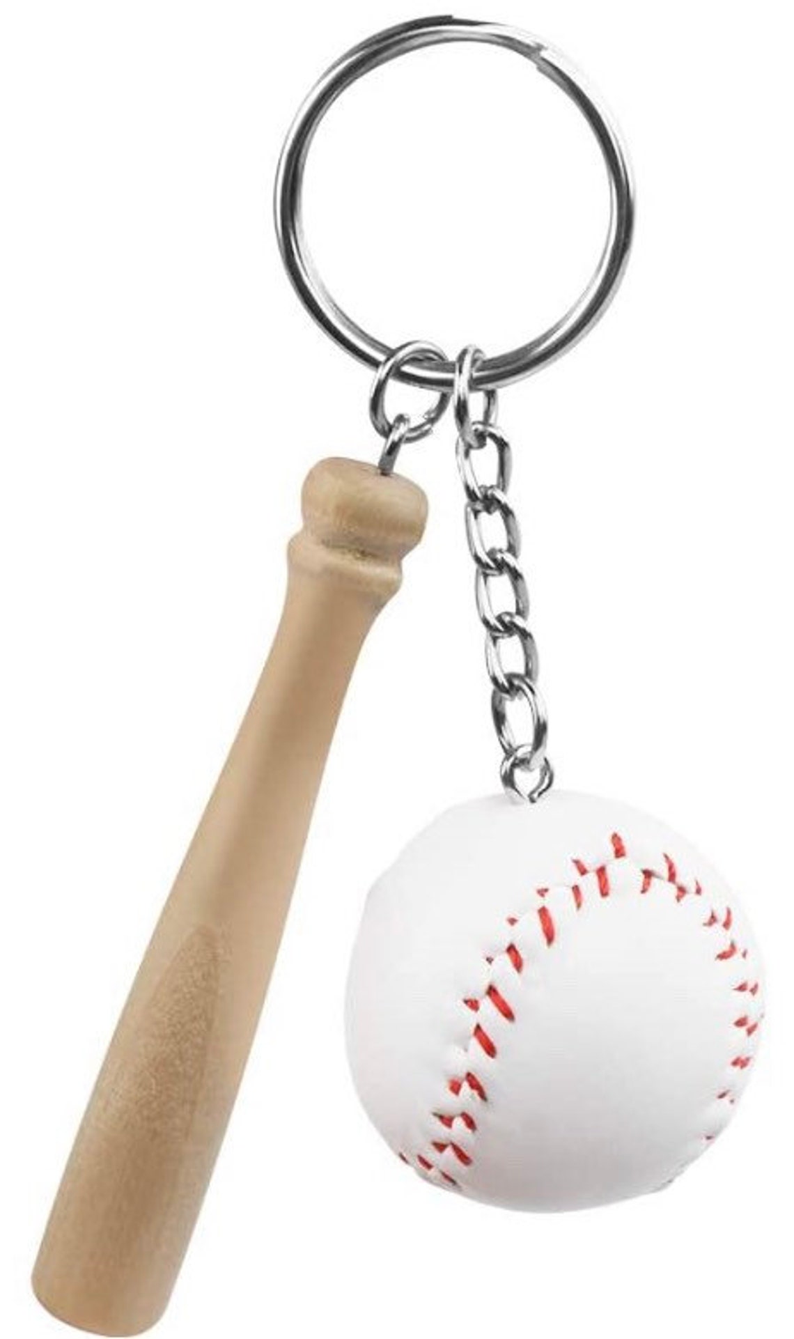 Wooden Baseball Bat and Baseball Keychain Baseball Bookbag Etsy
