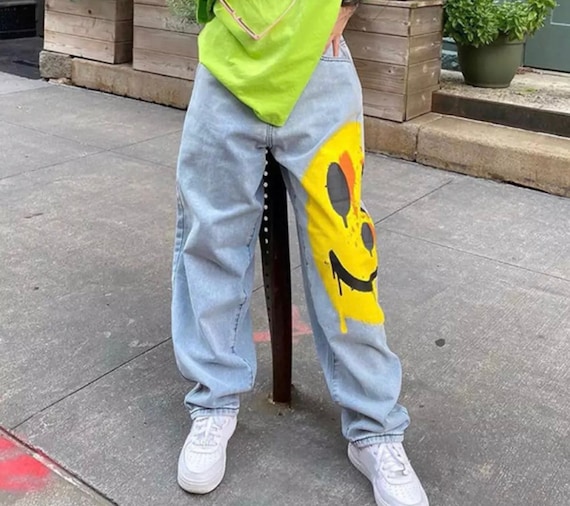 Womens Oversized Vintage Y2k Baggy 