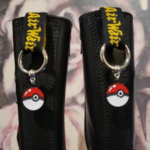 Pokemon ball boot charms for use with Martens boots image 1