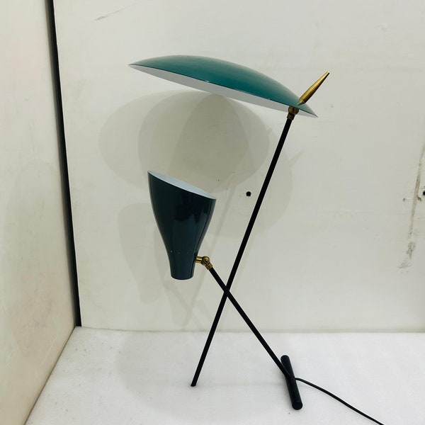 Sputnik 1950 Style Modern Italian Mid Century Stilnovo Style Desk or Table Lamp Study Lamp