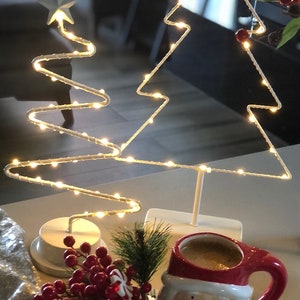 Metal Christmas Trees, Pine Tree with Led Lights, Christmas Decor, Christmas Pine Tree Lamp, Holiday Decor Christmas Gift, Housewarming Gift