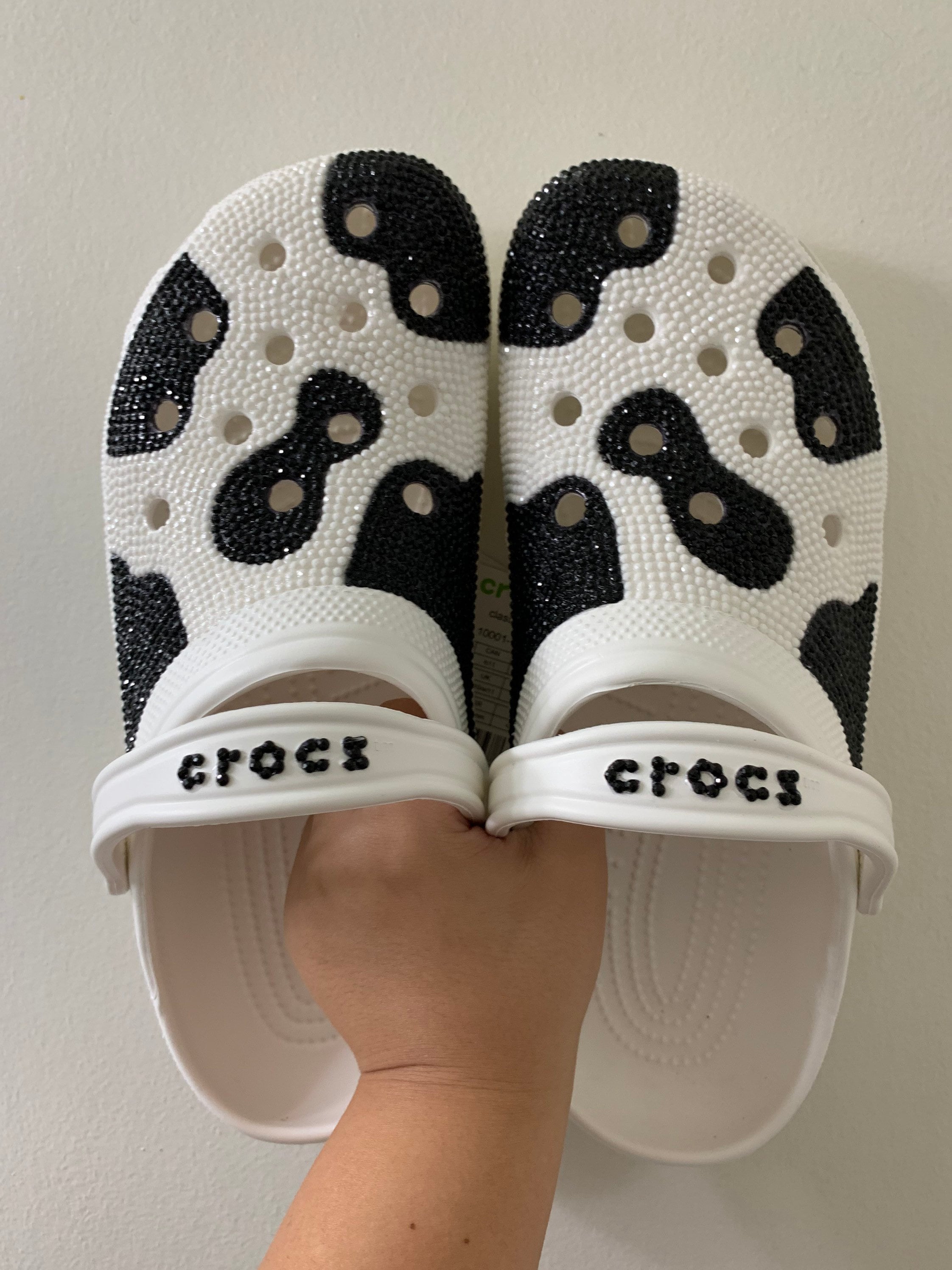 Mens Classic Cow Crocs Etsy UK