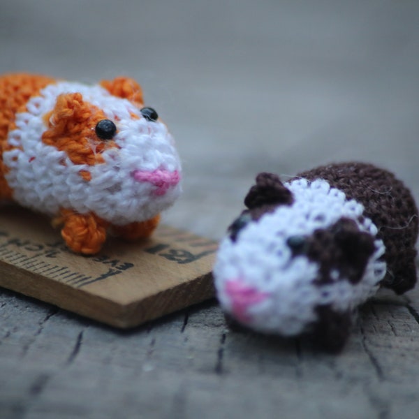 Guinea pig crochet,Miniature crochet Guinea pig , miniature Guinea pig , tiny Guinea pig , amigurumi Guinea pig ,  Guinea pig toy