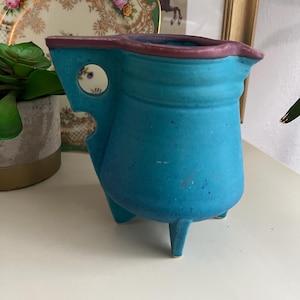 Vintage Studio Keramik dreieckiger Krug Milchkännchen