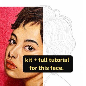 Realistic Face Coloring Kit Tutorial (PDF + Procreate PNG)