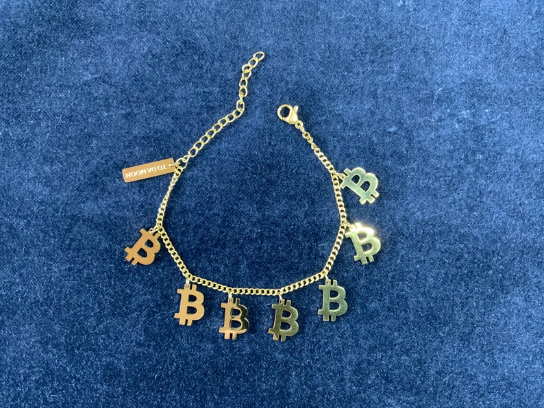 Bitcoin bracelet 6in-8in image 2