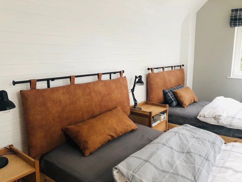 Customized Genuine Leather Headboard Cover Design of the Etsy