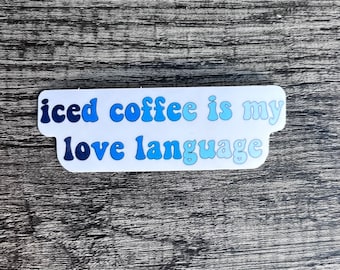 Iced coffee sticker