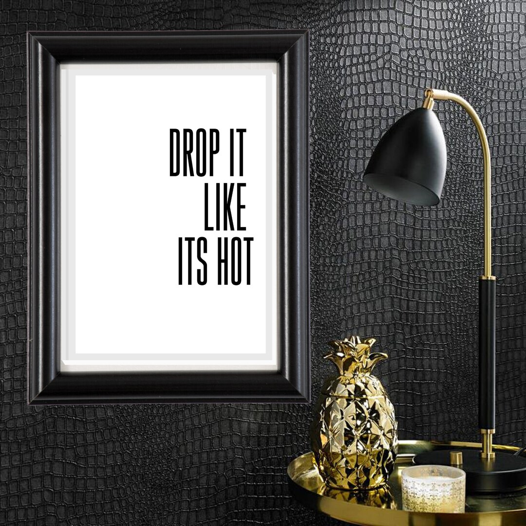 Drop It Like Its Hot Snoop Dogg Printable Poster Digital - Etsy