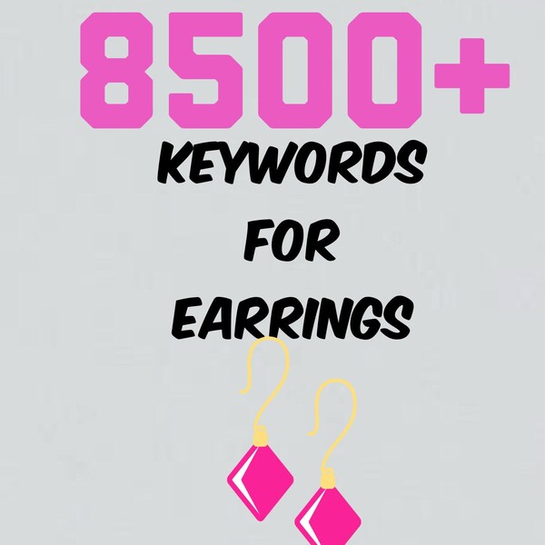 Keywords Earrings Etsy