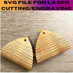 Living Hinge Earrings svg, Big Earrings, Earrings Template, Living Hinge SVG, Black Queen Cut File, Pendant, Jewelry Laser Cut Template