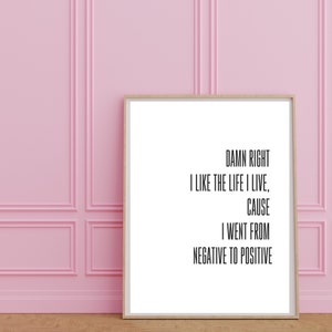 Hip Hop Fan, Music Lover, minimalist wall art printable, simple wall art digital download