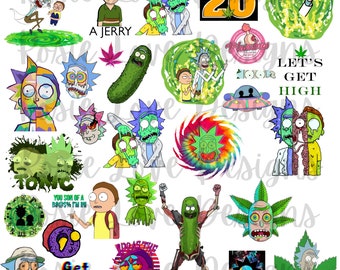 pics Stoned Rick And Morty Trippy Drawings trippy rick morty etsy