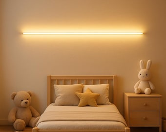 Abstract Lines Nursery Neon Sign, Stripe Neon Sign in Minimalist Style for Kids Room, Acrylic Neon Led Line Sign Bedroom Led Kids Wall Art
