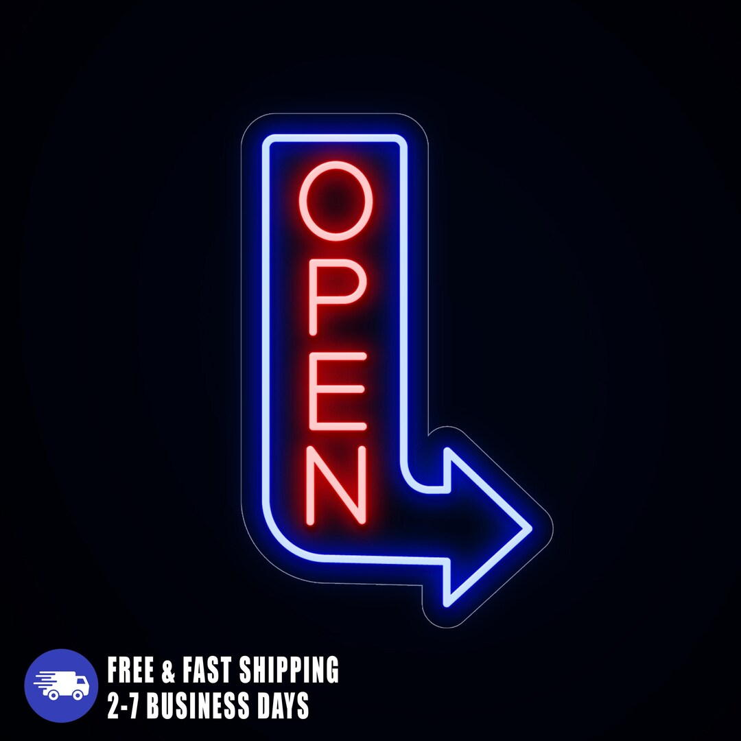 Neon Open Outdoor Sign, Bar Open Light up Led Sign, Shop Open Signs for ...