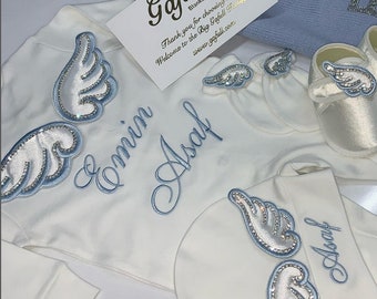 Overalls Set With Angel Wings (3 Teile+Schuhe+...)