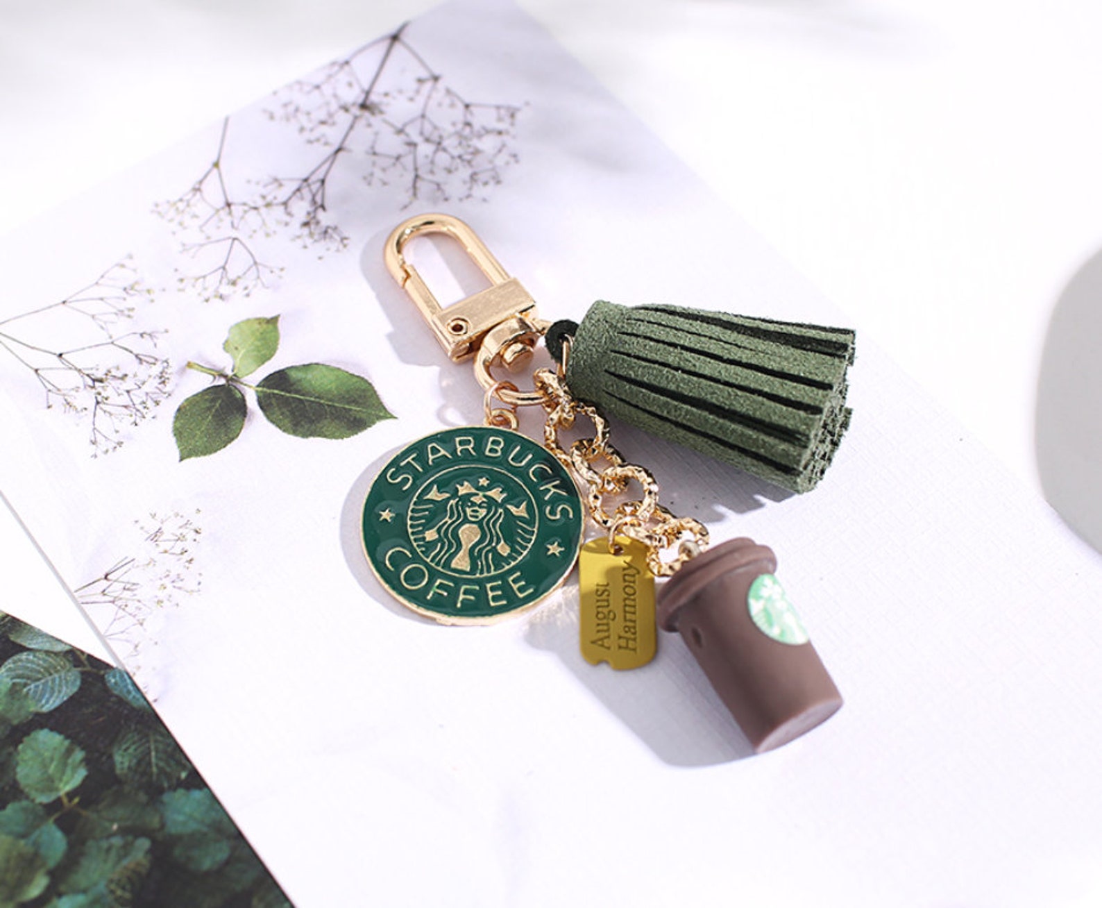 Starbucks Keychain / Keyring / Handmade / Cute Toy Keyring / Etsy