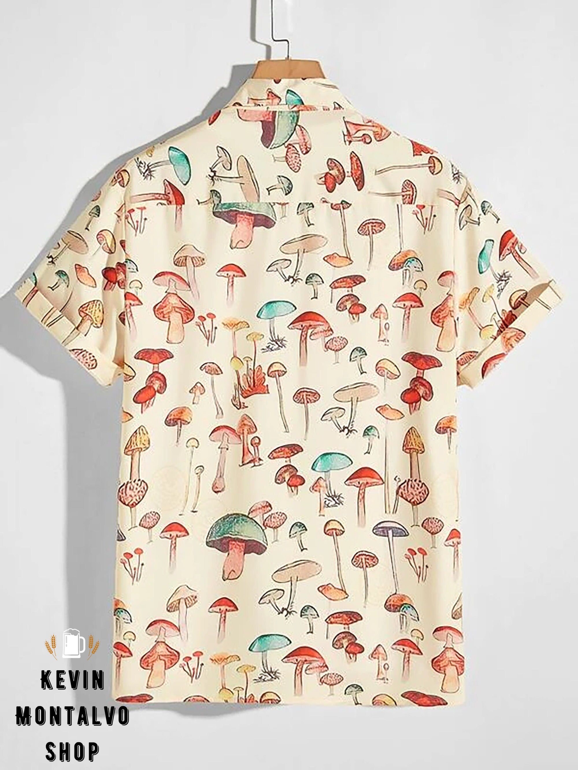 Tropical Mushroom Plant Nature Hawaiian Shirt Unisex Custom | Etsy