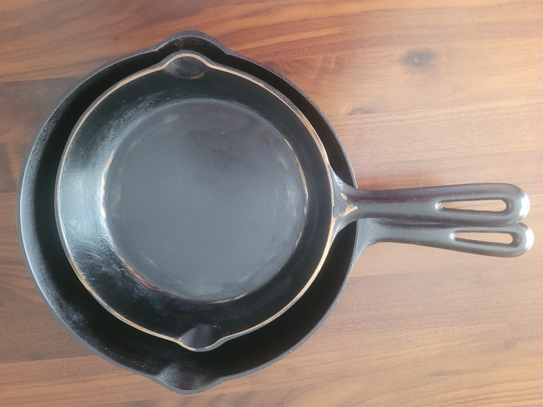 GSW Cast Iron Fry Pan Set Etsy Canada