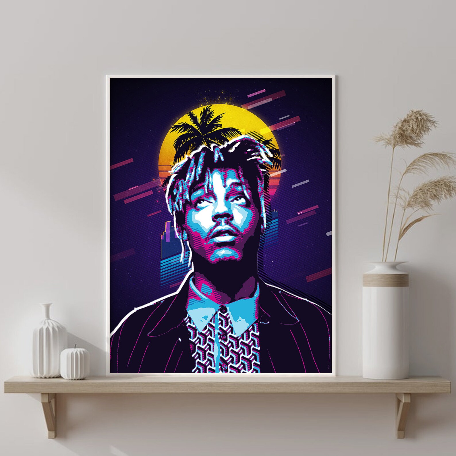 Juice WRLD Canvas Poster Juice WRLD Unframed Canvas Rapper Etsy