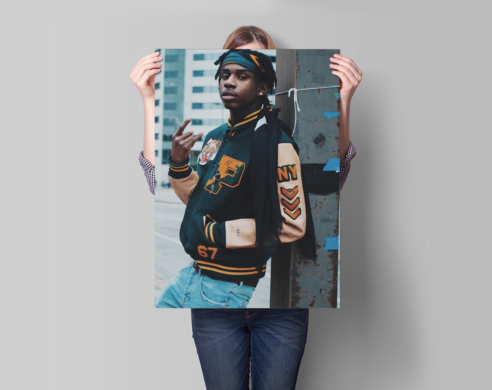 Polo G Canvas Poster Polo G Unframed Canvas Rapper Canvas Etsy
