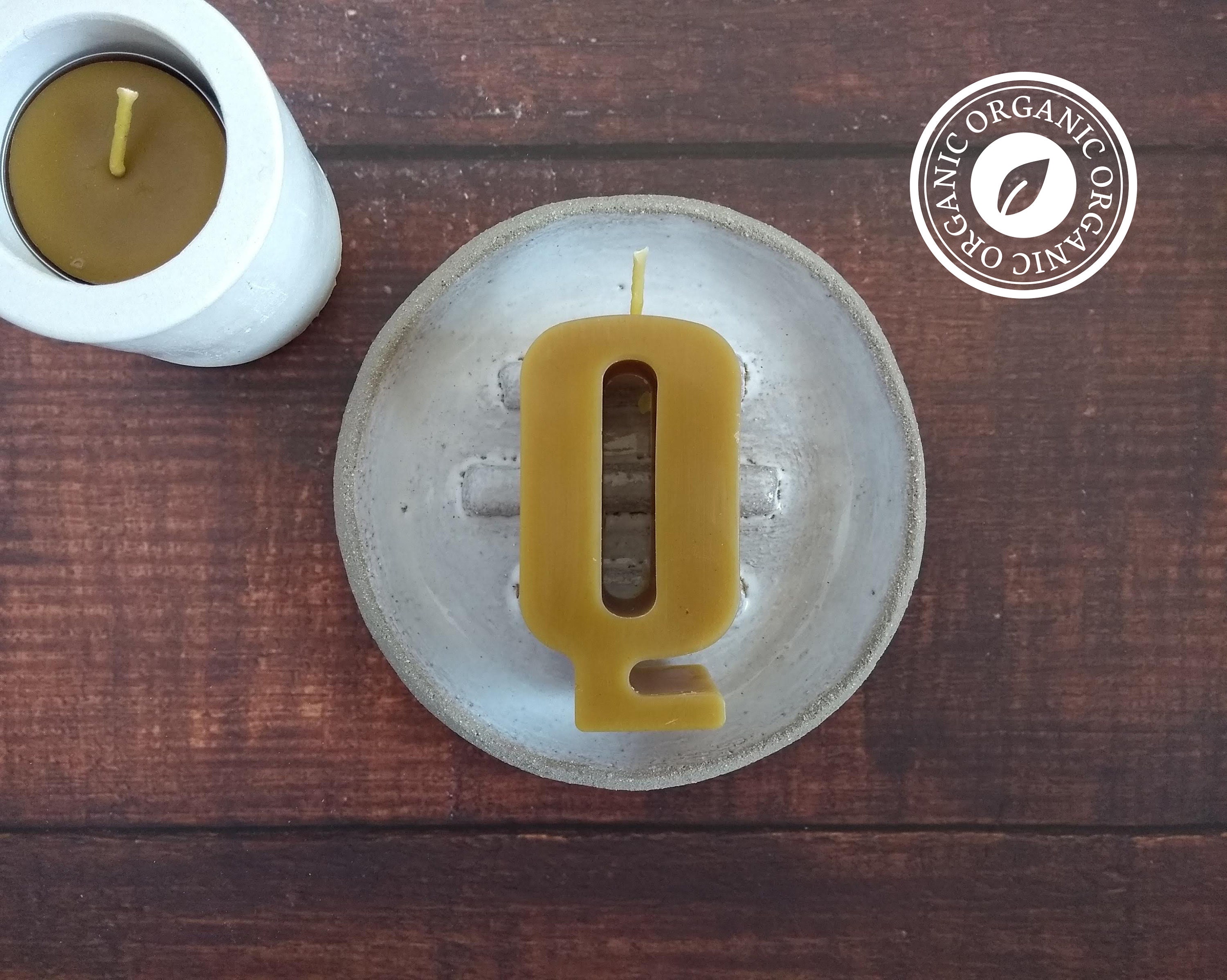 Alphabet Letter Candle for Cake 6cm tall Natural Candle for Etsy