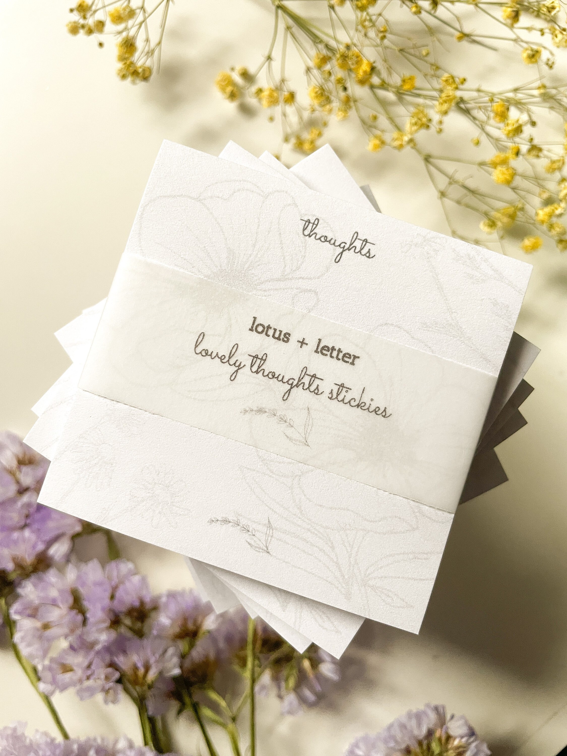 Floral Minimal Post-it® Notes Study Stationery Sticky - Etsy