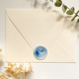 Autocollants de tampon de cire nuages de printemps (paquet de 5) | Timbres d’enveloppe faits à la main | Papeterie | Invitations de mariage | Sceau de cire | Des lettres