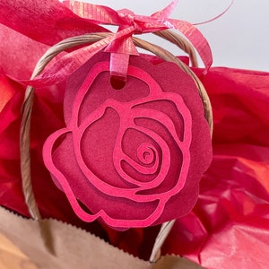 Blumen Geschenkanhänger Schreibwaren Geschenke & Verpackung Basteln Garten, Gärtner Rose