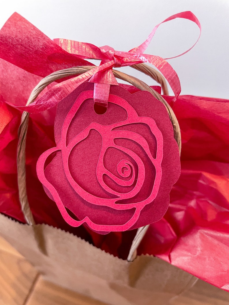 Blumen Geschenkanhänger Schreibwaren Geschenke & Verpackung Basteln Garten, Gärtner Rose