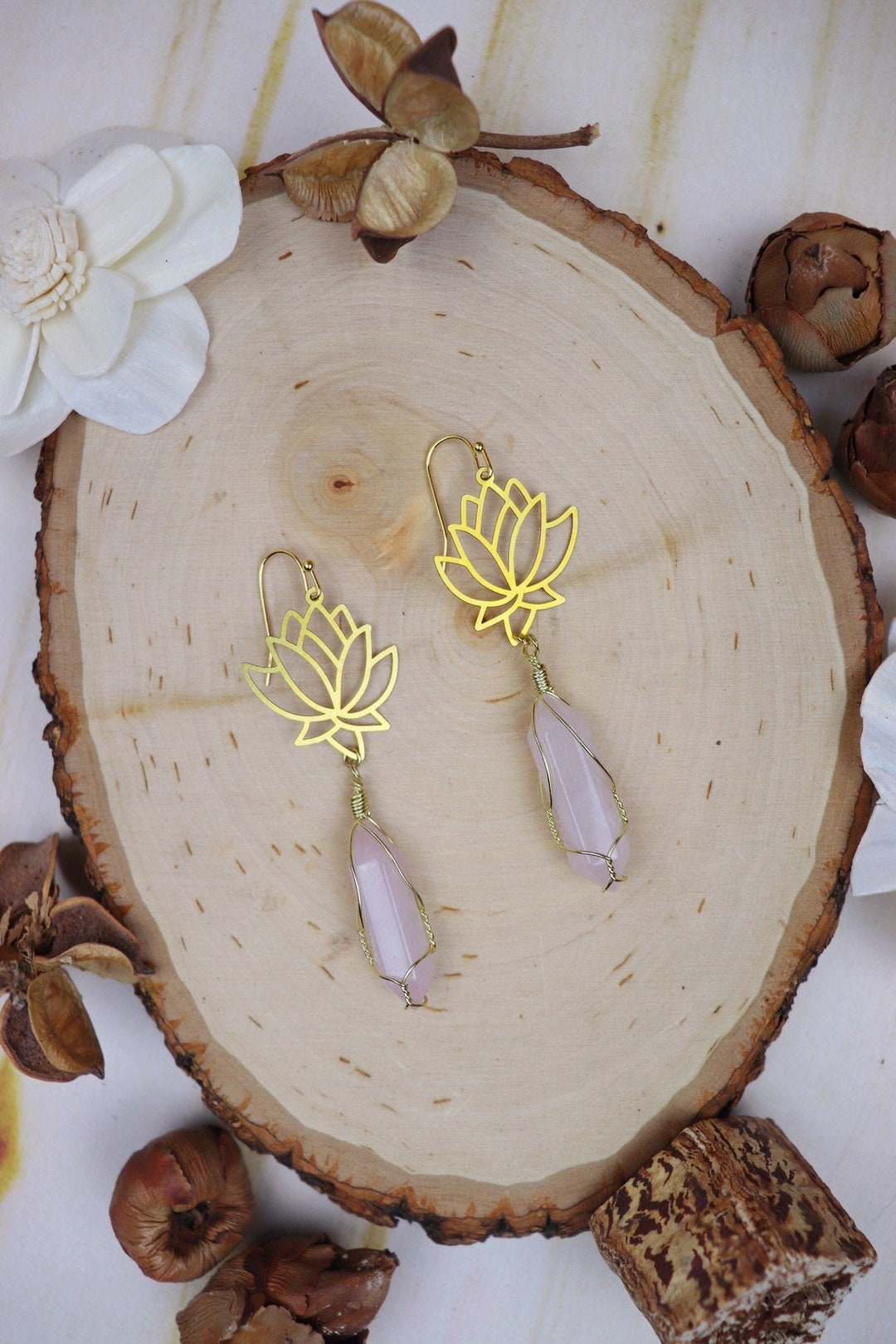Boucles D'oreilles Artisanales Yo Contigo - Cristal Et Zamak Grenat - Style Cuff, Longueur 4 Cm