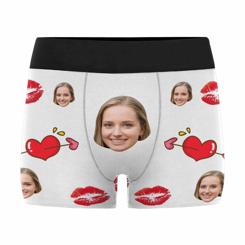 Custom Boxers Briefs With Face Personalized Face Photo On Men/'s Underwear For Boyfriend Anniversary