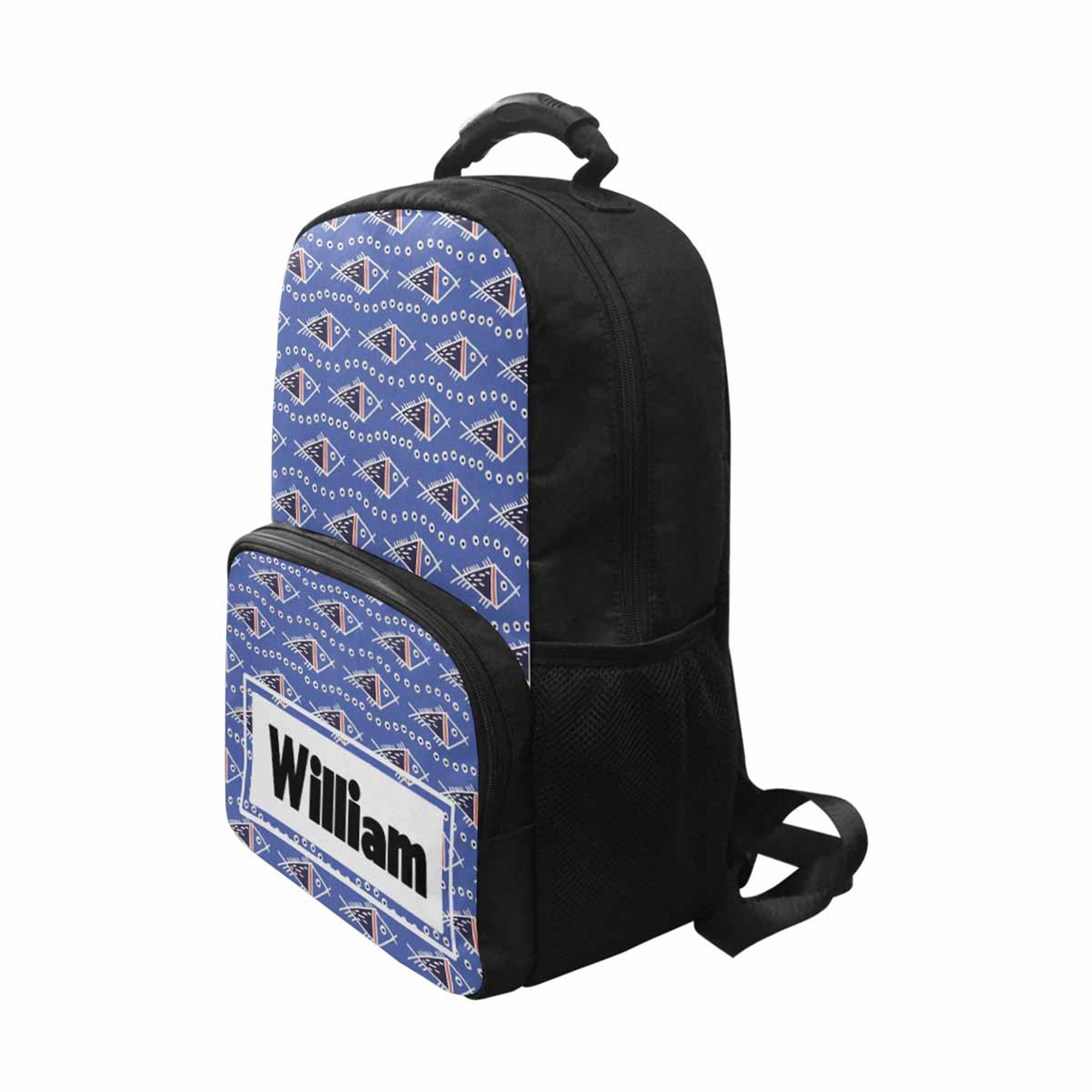 Custom School Bag With Name For Men&Women Design With Fish Etsy