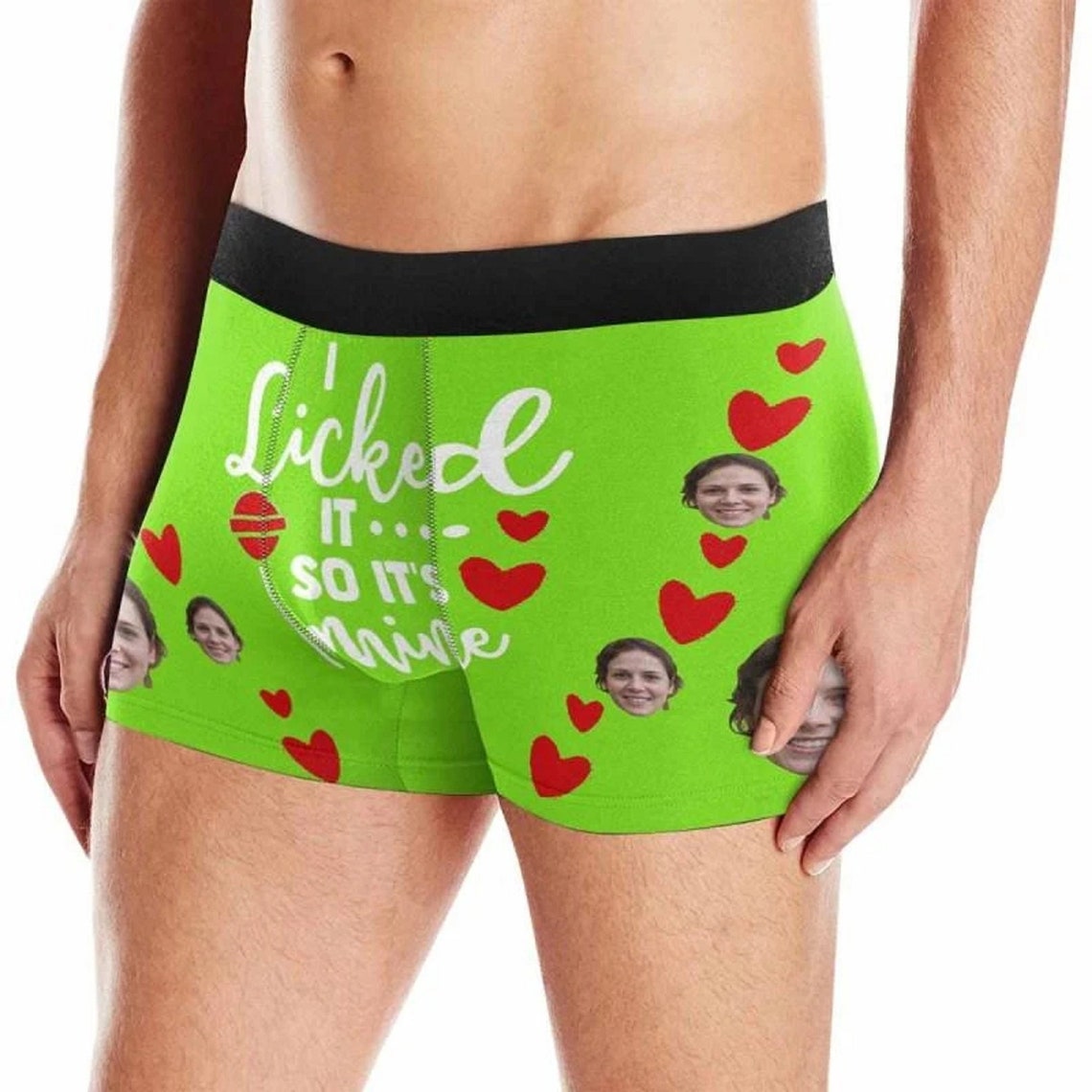 Custom Underwear With Face I Licked It Men's Boxer Briefs | Etsy