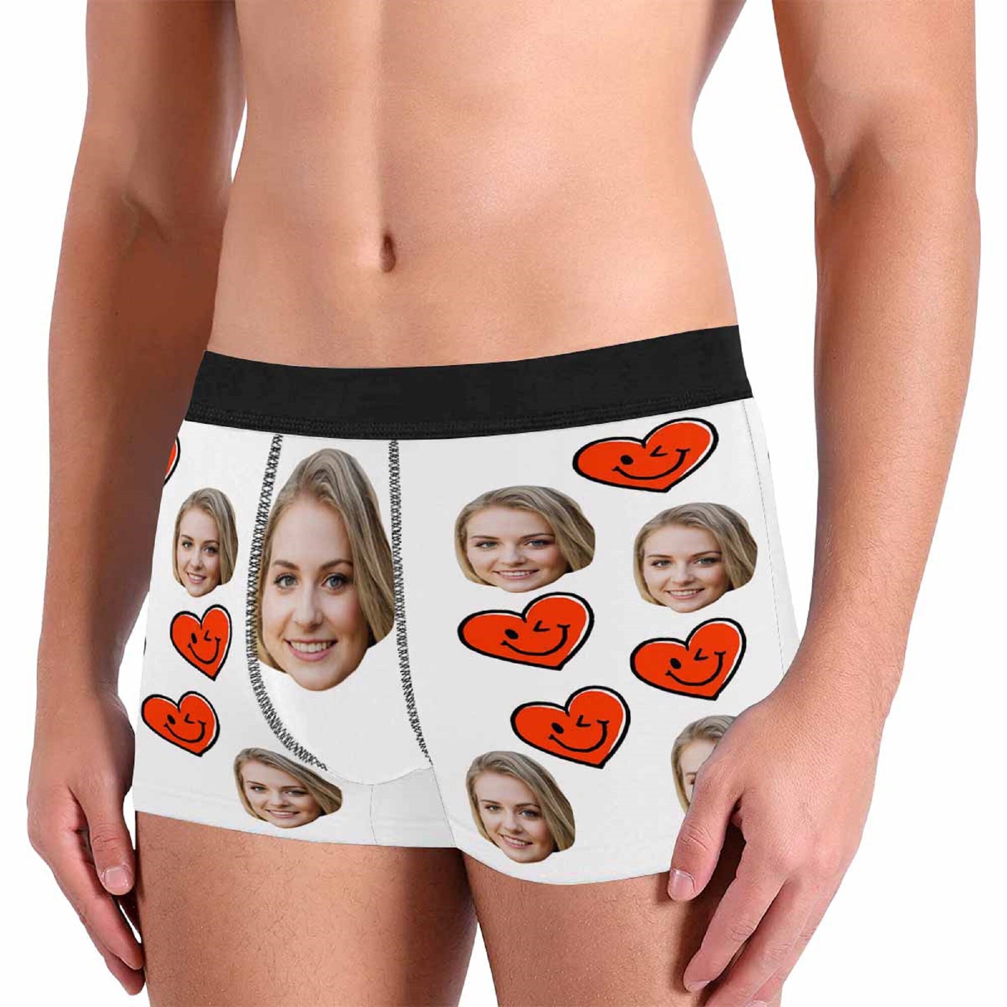 Custom Face Underwear for Men Personalized Funny Boxer Briefs | Etsy