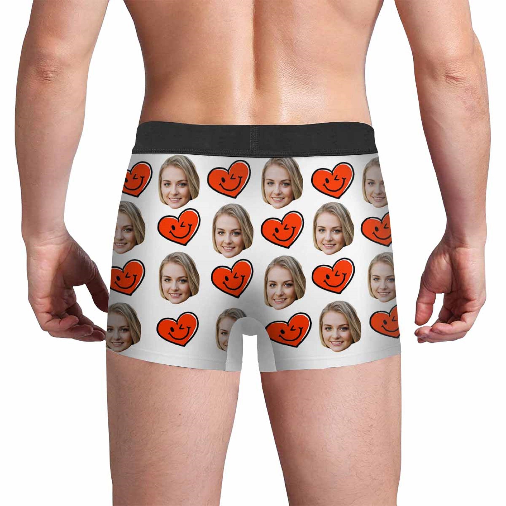 Custom Face Underwear for Men Personalized Funny Boxer Briefs Etsy