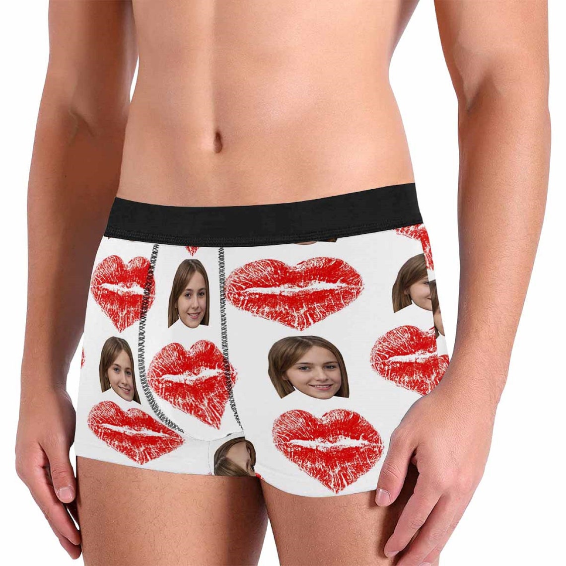 Custom Boxers With Face Personalized Face Photo On Men's Etsy