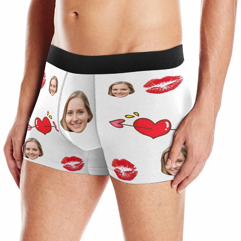 Custom Boxers Briefs With Face Personalized Face Photo On Men/'s Underwear For Boyfriend Anniversary