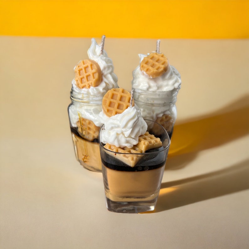 Maple Pancake Waffles and Bacon W/ Whipped Cream and Maple Syrup